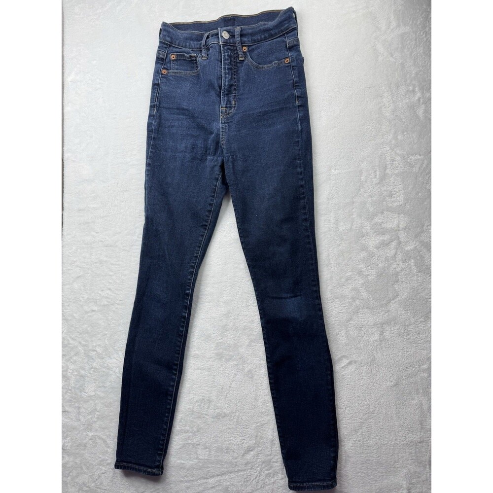 Gap Denim Size 2 26 Womens Jeans True Skinny Dark Wash Inseam 28 High Rise